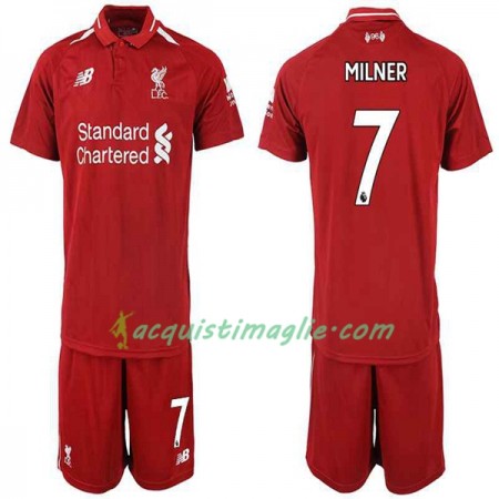 Divisa di Calcio Liverpool MILNER 7 Bambino Prima 2018/2019